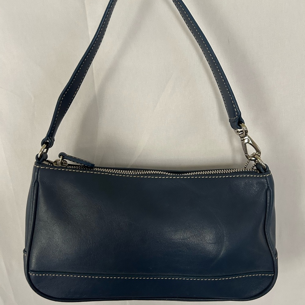 Coach Denim Leather Bag / Wristlet